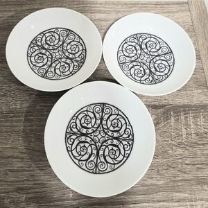 Noritake Younger Image Japan Esperanza 6924 Porcelain Fruit Bowl Lot of 3.